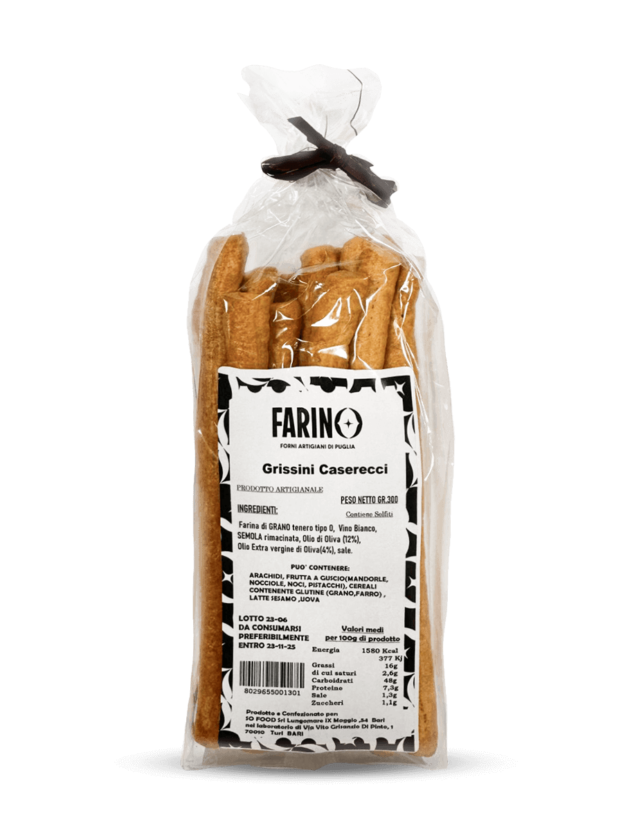 farino forni artigiani di Puglia prodotti da forno grissini caserecci